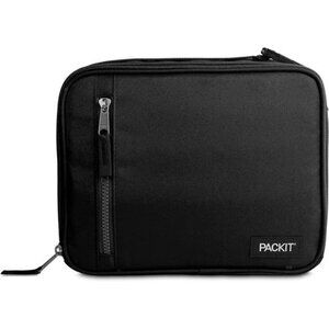 Freezable Lunch Bag Foldable Insulated Reusable Tote with Pocket Handle